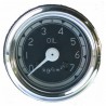 Reloj de presión de aceite fondo negro