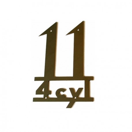 Emblema 11 4cyl en inox