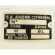 6890099 TYPE PLATE 11BL