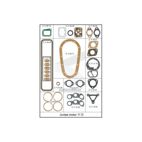 Juego completo de juntas motor 11D